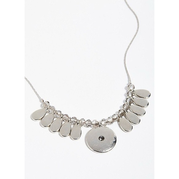 Free People Celina Pendant Necklace Silver - Picture 1 of 7
